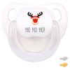 Merry Christmas White Rudolph Personalized Pacifier