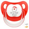Merry Christmas Red Santa Personalized Pacifier