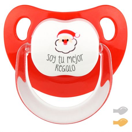 Merry Christmas Red Santa Personalized Pacifier