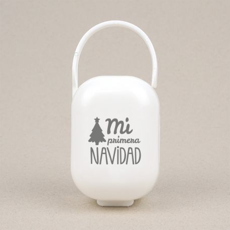 Cajita Portachupetes Mi primera Navidad Árbol