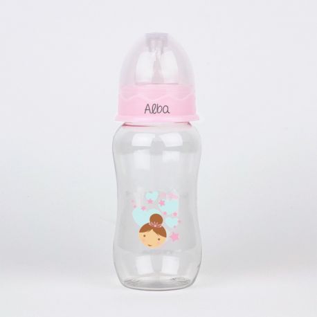 Pink Fairy 300ml personalized Babby Bottle