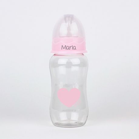 Pink heart 300ml personalized Babby Bottle