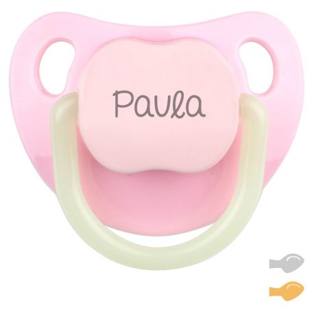 Night-Pink Baby Personalized Pacifier
