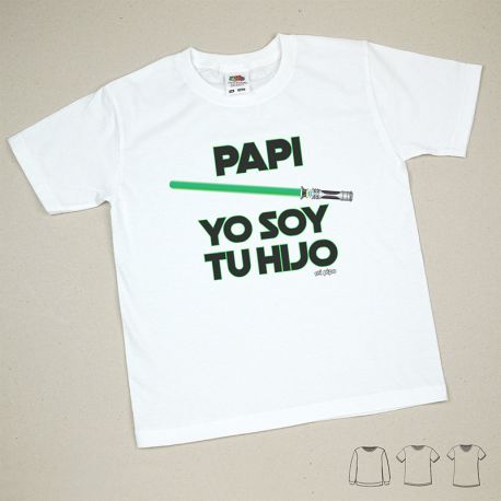 Camiseta o Sudadera Bebé y Niño/a Papi Yo soy tu Hijo Verde