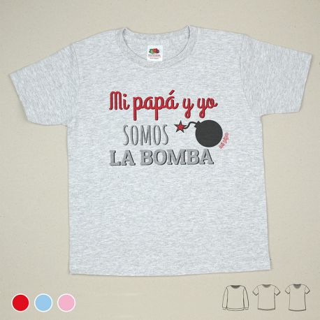 Camiseta o Sudadera Bebé y Niño/a Mi Papá y Yo somos la bomba