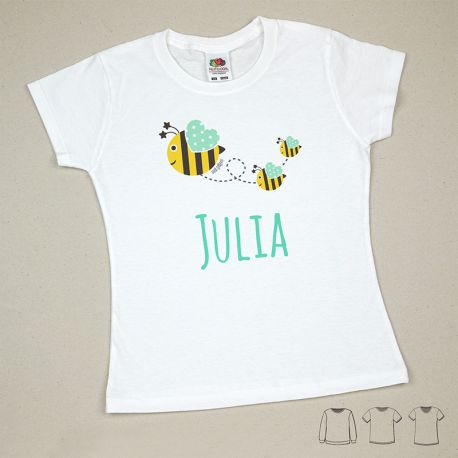 Camiseta o Sudadera Bebé y Niño/a Personalizada Abejitas