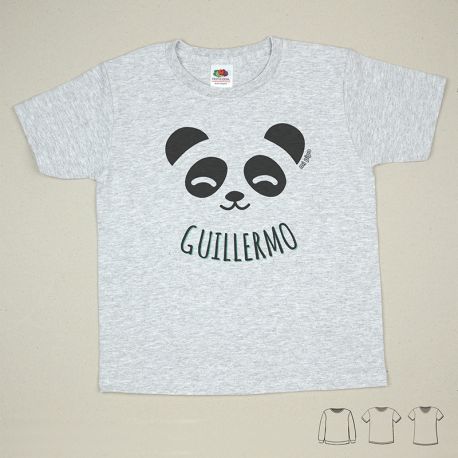 Camiseta o Sudadera Bebé y Niño/a Personalizada Oso Panda