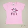 Camiseta o Sudadera Bebé y Niño/a Personalizada Súper Rosa