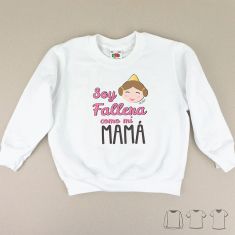 Camiseta o Sudadera Niño/a Soy Fallera como mi Mamá
