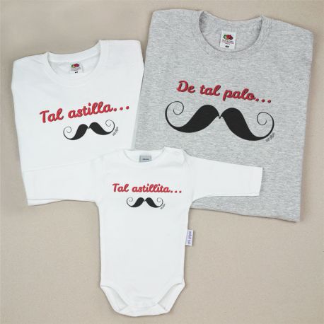 Pack 3 Prendas De tal palo...Tal astilla...Tal astillita