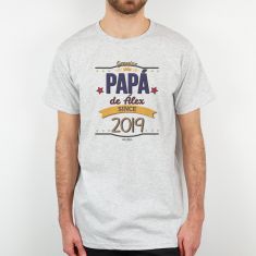 Camiseta o Sudadera Personalizada Genuine Papá de (nombre del niño/a) since...(año nacimiento hijo)