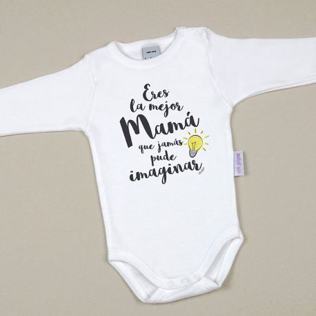 Babidu Body Basic Funny I Love Mommy with Pink Star