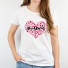 Camiseta o Sudadera Divertida Mamá (corazón de corazones) fucsia personalizable