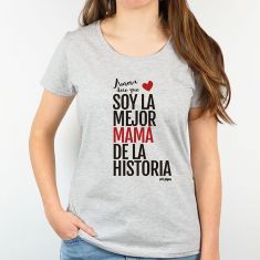 Camiseta o Sudadera Personalizada Mamá Nombre/s dice/n que Soy la mejor Mamá de la historia