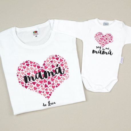 Babidu Body Basic Funny I Love Mommy with Pink Star