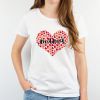Camiseta o Sudadera Divertida Mamá (corazón de corazones) rojo personalizable
