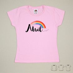 Camiseta o Sudadera Bebé y Niño/a Personalizada Arcoríris 