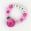 Silicone Chain Personalized Pink