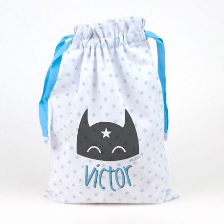 Saquito Antifaz Azul Personalizado