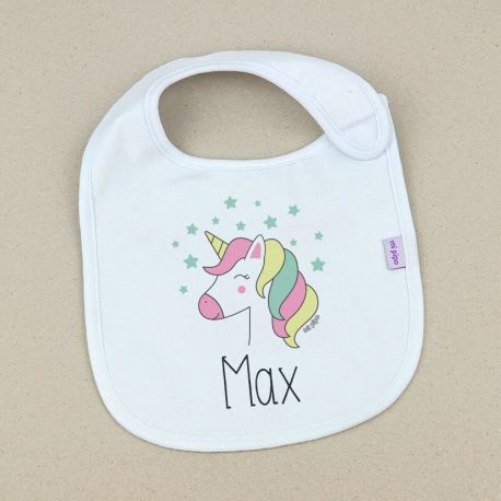 Babero Personalizado Unicornio