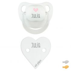 White star Duo Baby Deco personalized Pacifier and Clip chain Pack