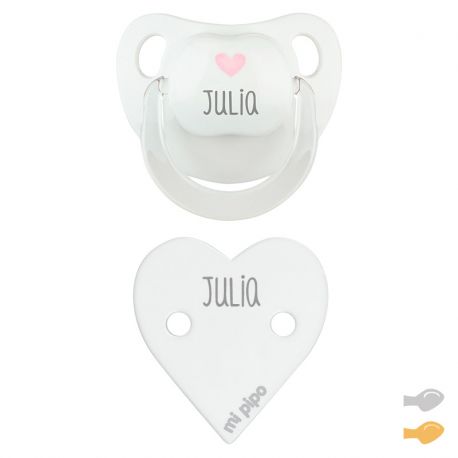 White star Duo Baby Deco personalized Pacifier and Clip chain Pack