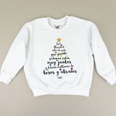 Camiseta o Sudadera Niño/a Esta Navidad sólo me pido que pronto podamos estar juntos y darnos millones de besos y abrazos