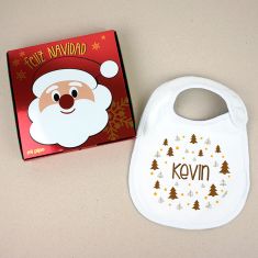 Baby Christmas Customizable Pacifier Name + Christmas balls Mallow 