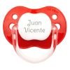 PTL Red personalized New Classic pacifier