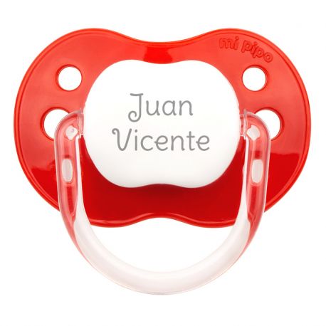 PTL Red personalized New Classic pacifier