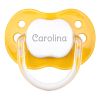 PTL Yellow personalized New Classic pacifier