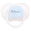 PTL Blue transparent personalized New Classic pacifier