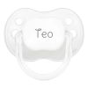 PTL White transparent personalized New Classic pacifier