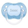 PTL Blue Glitter transparent personalized New Classic pacifier