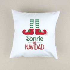 Cojín Navideño Sonríe es Navidad