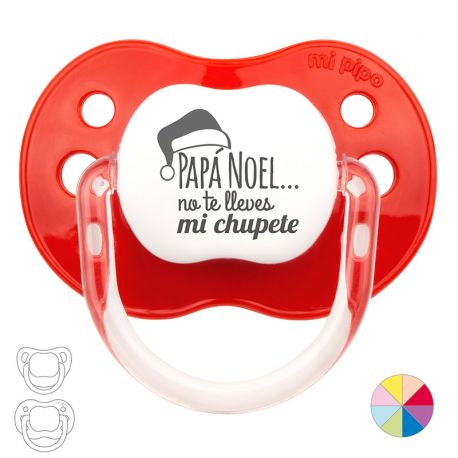 Classic Pacifier Christmas,Santa Claus do not take my pacifier  Red