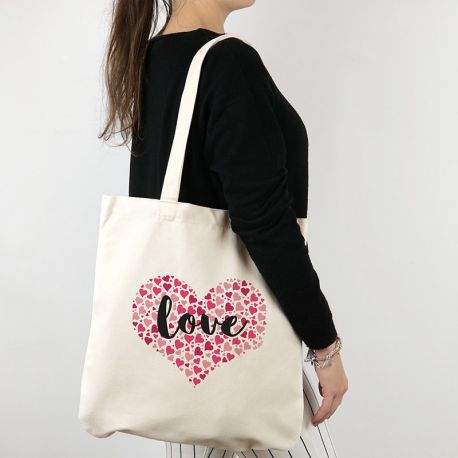 Bolso algodón orgánico Mamá en prácticas rosa