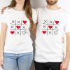 Pack 2 prendas Pareja divertidas Juego 3 en Línea corazones