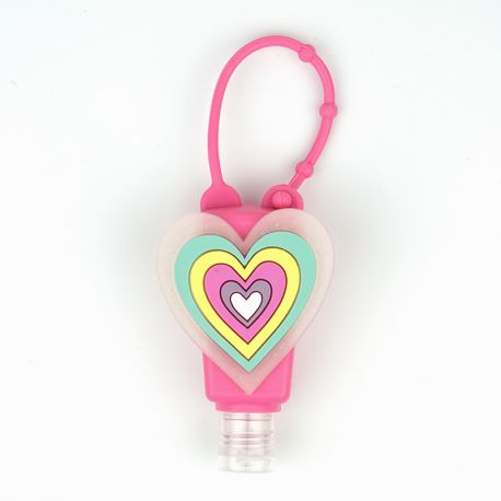 Botellita Gel Rosa Corazón Personalizada