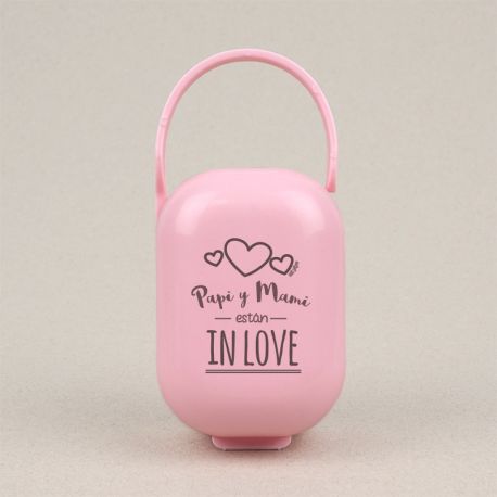 Cajita Portachupetes Papi y Mami están in Love