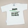 Camiseta o Sudadera Bebé y Niño/a Papi Yo soy tu Hijo Verde