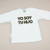 Camiseta o Sudadera Bebé y Niño/a Yo soy tu Hijo Negro