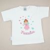 Camiseta o Sudadera Bebé y Niño/a Personalizada Hada Corazones