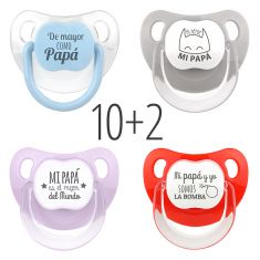 PROMO Chupetes Baby Divertidos Día del Padre, compra 10 y te regalamos 2 