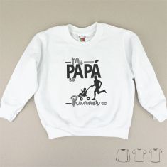 Camiseta o Sudadera Bebé y Niño/a Mi Papá es runner