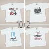 PROMO Camiseta Divertida Bebé especial Día del Padre, compra 10 y te regalamos 2