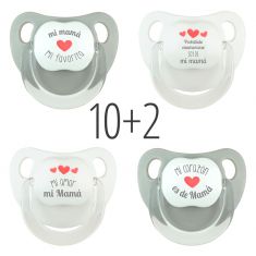PROMO 10 chupetes Baby Decorados Día de la Madre, compra 10 y te regalamos 2