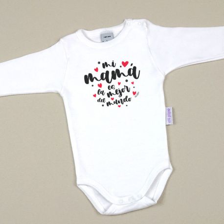 Babidu Body Basic Funny I Love Mommy with Pink Star