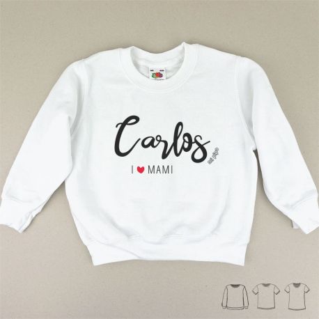 Babidu Body Basic Funny I Love Mommy with Pink Star