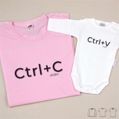 Pack 2 Prendas Mamá Camiseta o Sudadera CTRL+C / CTRL+V